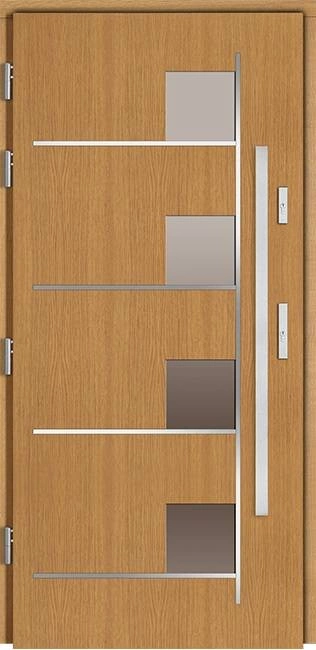 CREMONA - Drzwi nowoczesne zewnętrzne drewniane